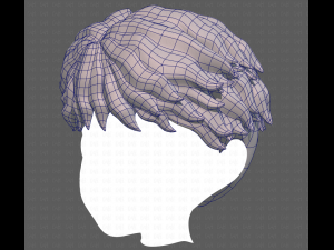 Base Hair for Boy V25 3D 模型