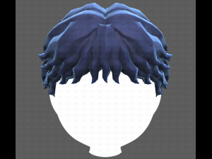Base Hair for Boy V25 3D 模型