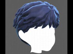 Base Hair for Boy V25 3D Model