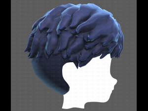 Base Hair for Boy V25 3D 模型
