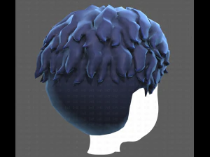 Base Hair for Boy V25 3D Model