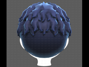 Base Hair for Boy V25 3D 模型