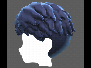 Base Hair for Boy V25 3D 模型