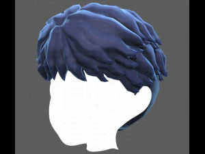 Base Hair for Boy V25 3D Model