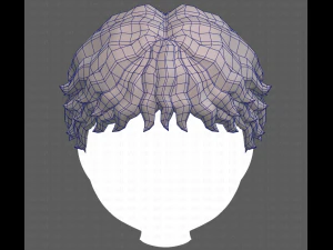 Base Hair for Boy V25 3D Model