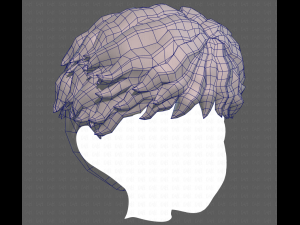 Base Hair for Boy V25 3D 模型