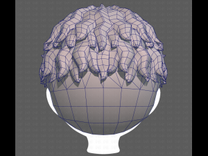 Base Hair for Boy V25 3D 模型