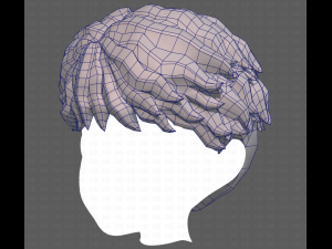 Base Hair for Boy V25 3D 模型