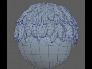 Base Hair for Boy V25 3D Model