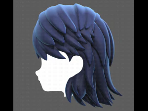 Base Hair for Boy V26 3D Model