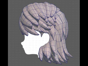 Base Hair for Boy V26 3D Model