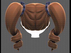 Base Hair for girl V27 3Dモデル