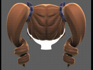 Base Hair for girl V27 3D Model