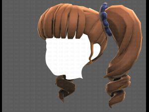 Base Hair for girl V27 3Dモデル