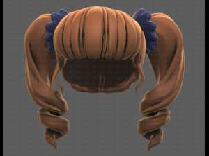 Base Hair for girl V27 3Dモデル