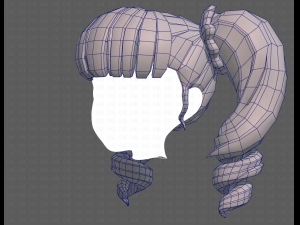 Base Hair for girl V27 3Dモデル