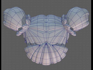 Base Hair for girl V27 3D Model