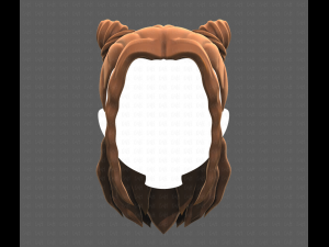 Base Hair for girl V28 Model 3D