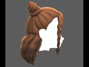 Base Hair for girl V28 3D Model