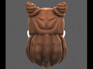 Base Hair for girl V28 Model 3D