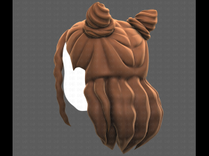 Base Hair for girl V28 Model 3D