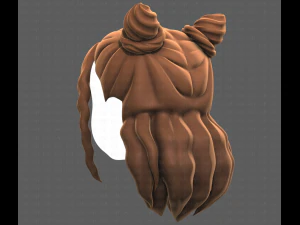 Base Hair for girl V28 3D Model