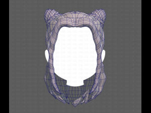 Base Hair for girl V28 Model 3D