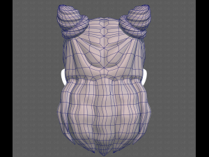 Base Hair for girl V28 Model 3D