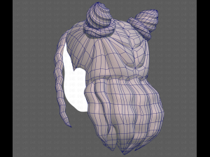 Base Hair for girl V28 Model 3D