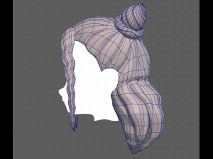 Base Hair for girl V28 Model 3D