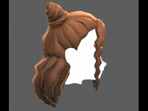 Base Hair for girl V28 Model 3D
