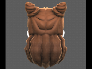 Base Hair for girl V28 Model 3D