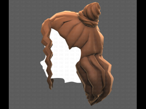 Base Hair for girl V28 Model 3D