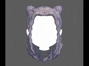 Base Hair for girl V28 3D Model