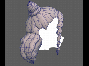 Base Hair for girl V28 Model 3D