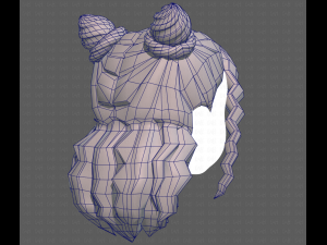 Base Hair for girl V28 Model 3D