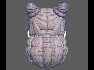 Base Hair for girl V28 3D Model