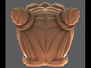 Base Hair for girl V28 Model 3D