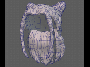 Base Hair for girl V28 Model 3D