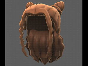 Base Hair for girl V28 3D Model