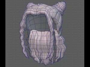 Base Hair for girl V28 3D Model