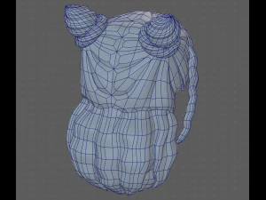 Base Hair for girl V28 3D Model