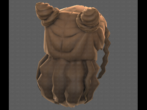 Base Hair for girl V28 Model 3D