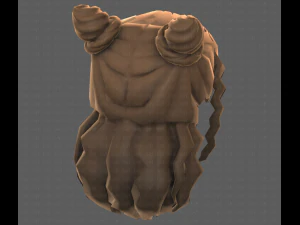 Base Hair for girl V28 3D Model