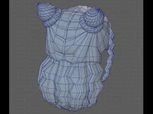 Base Hair for girl V28 3D Model