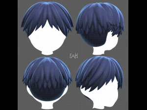 База для волос для мальчика V27 3D Модель