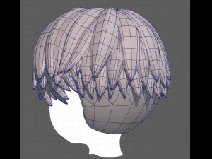 Base Hair for Boy V27 3D Model