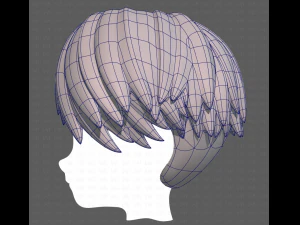 Base Hair for Boy V27 3D Model