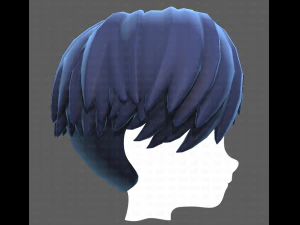 Base Hair for Boy V27 3D Model