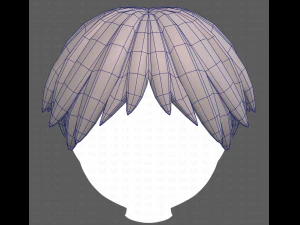 Base Hair for Boy V27 3D Model